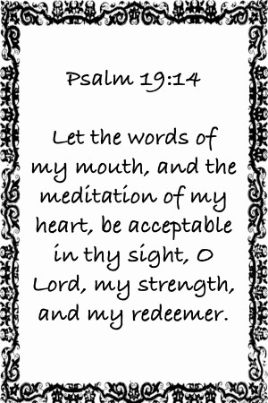 Psalm 19 14 10WB